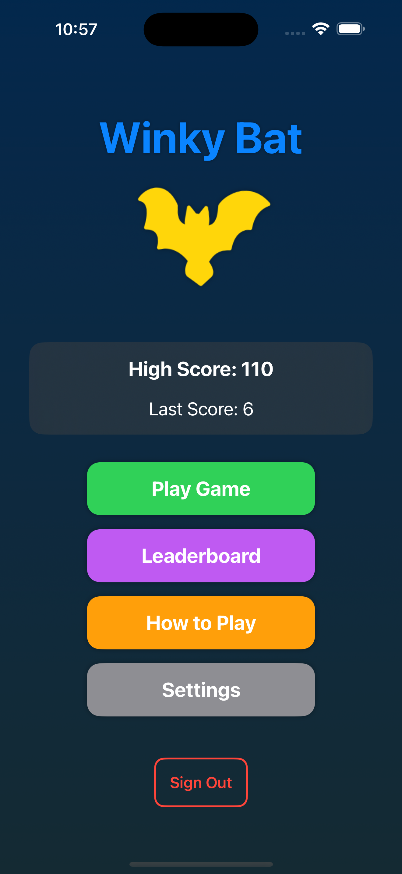 Main Menu